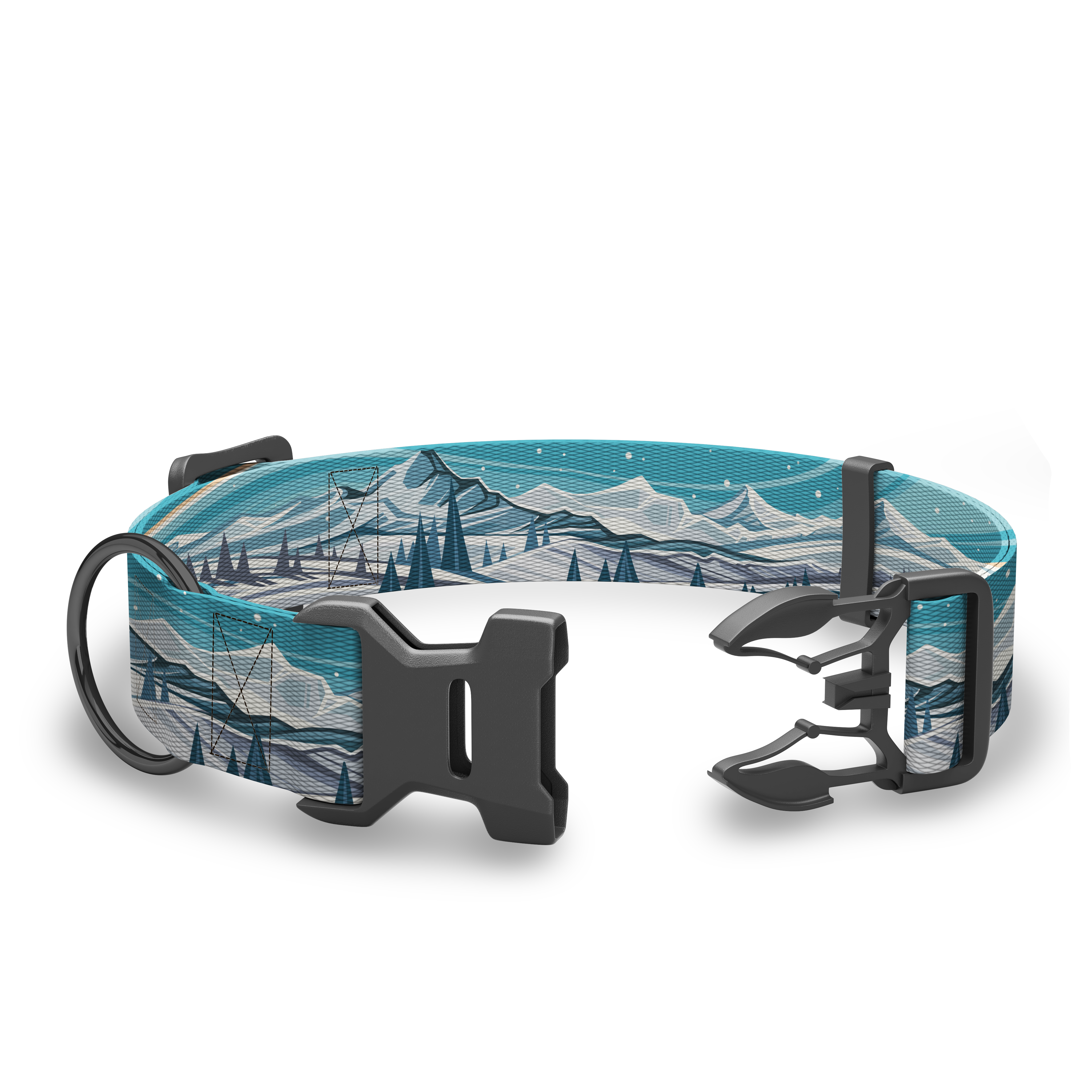 Wingo Outdoors - Coosa Dog Collar: Medium / Rainbow Trout